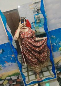 Beautiful Floral Kurta Set with Dupatta