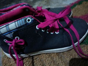 Pink Laced Sneakers