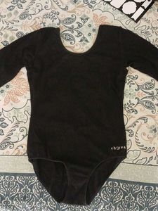 Chorea Black Long Sleeve Leotard