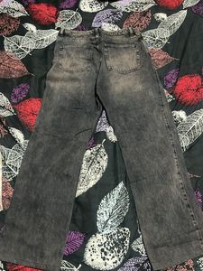 Wide Leg Wash Jeans