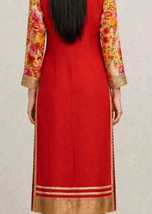 Vibrant Floral Print Kurta Set