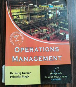Operations Management Book for MBA