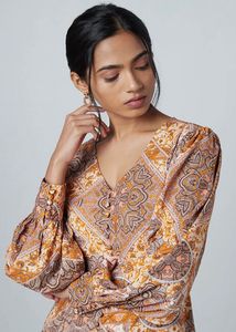 Multi colour print dress-size S