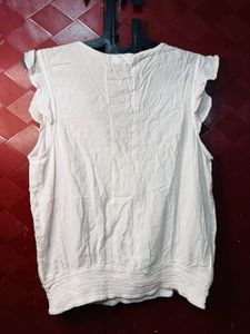 Chic White Eyelet Blouse