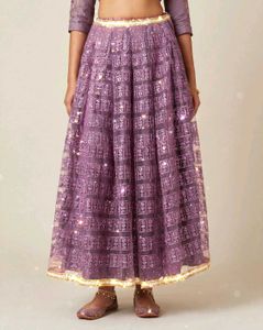 Sparkling Purple Ethnic Skirt