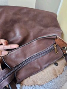 Clearance sale 💖 Brown metallic studded hobo bag