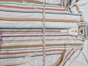 Multicolour Striped Cotton Dress