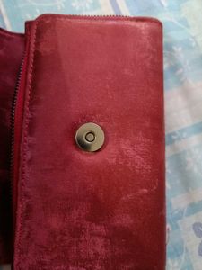 Chic Red Wallet Clutch