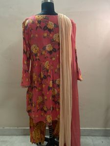 Floral Print Kurta Set with Dupatta