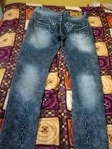 black denim jeans