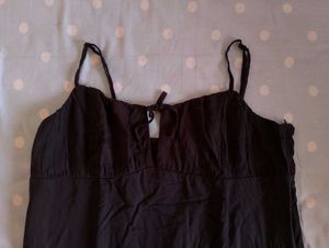H&amp;M Black bow detail Spaghetti Strap Dress