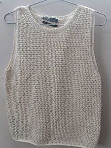 Mango Sparkly Knit Tank Top