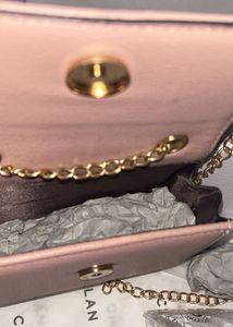 Chic Pink Clutch with Gold Chain