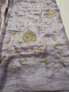 beautiful Lilac suit with cutdana handwork