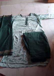 Elegant Paisley Print Kurta Set xxxl size