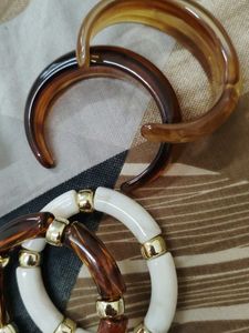 Chic Resin Bangle Set