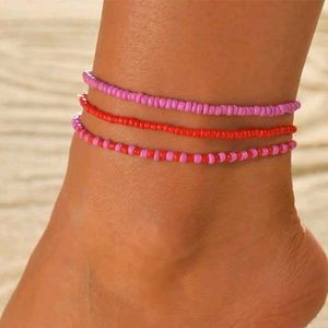 Beaded Anklet Set
