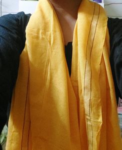 Yellow Handloom Duppatta Lightweight