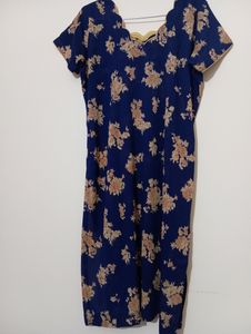 Blue Printed Salwaar suit