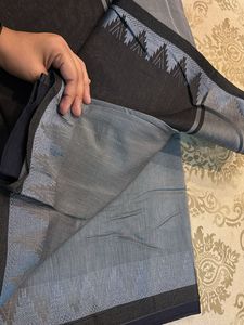 cotton dual shade saree