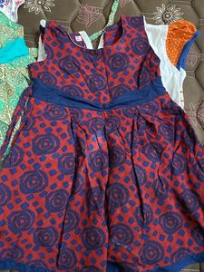 Combo Of 4 Used Cotton Frocks