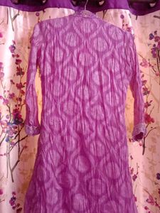 Short Kurti , Lilac Color , All Over Work, Pretty