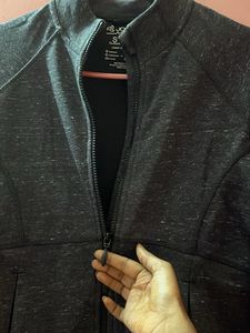 Gray Zip-Up Jacket