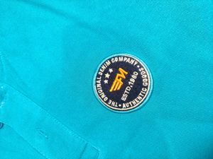 FLYING MACHINE Men's Blue Polo Tshirt