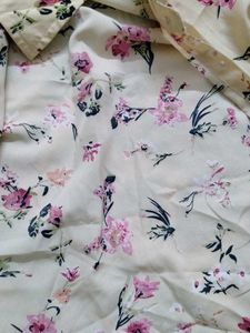 yellow Floral Button-Up Shirt