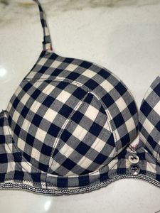 Gingham Push-Up Bra