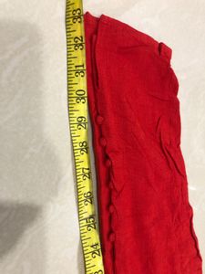 Red Casual Pants
