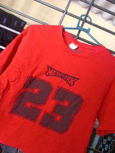 Red "New York 23" Graphic Tee
