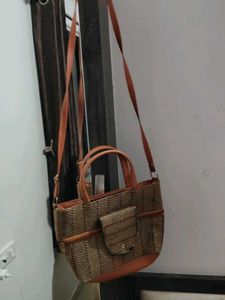 jute bag shoulder/ handbag