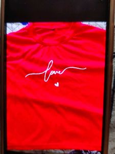 Red 'Love' Graphic T-Shirt