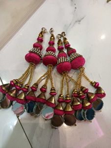 Pink &amp; Gold Tassels