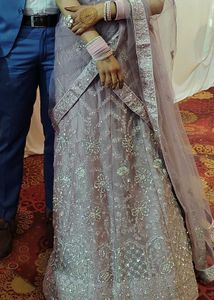 Elegant Lavender Lehenga Choli Set