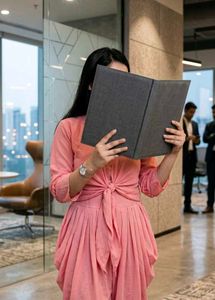 Pink Jumpsuit with Shrug