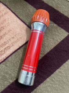 Vintage Eveready Classic Red Body Metal Torch