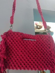 Handmade Macrame Crossbody Bag