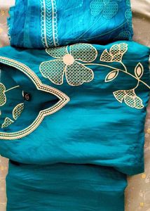 Elegant Teal Kurta Set with Dupatta