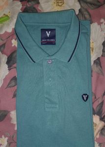 Van Heusen Men's Teal Polo Shirt