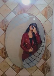 Red Double Breasted Blazer