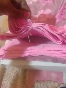 new Beautiful Floral baby pink saree