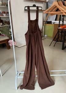 Brown Corduroy Jumpsuit