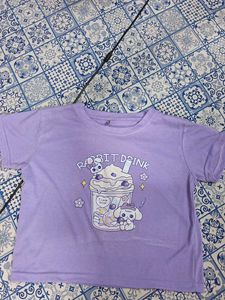 Cute Purple Rabbit Drink T-Shirt