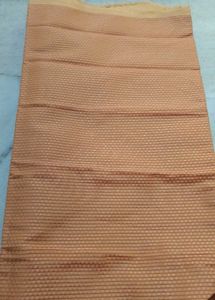 Orange Textured Fabric Piece