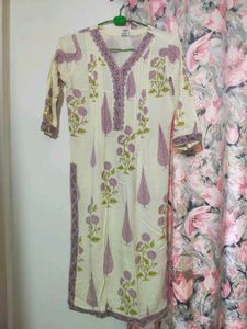 Elegant Floral Print Kurta Set