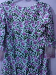 Floral Print Kurta