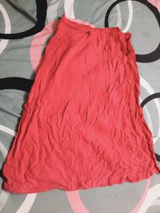 Flowy Coral Ethnic Ghaghra for saree