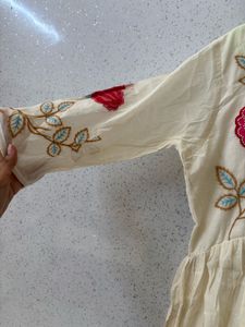 Elegant Floral Print Kurta and duppatta